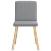 vidaXL Dining Chairs 4 pcs Light Grey Fabric