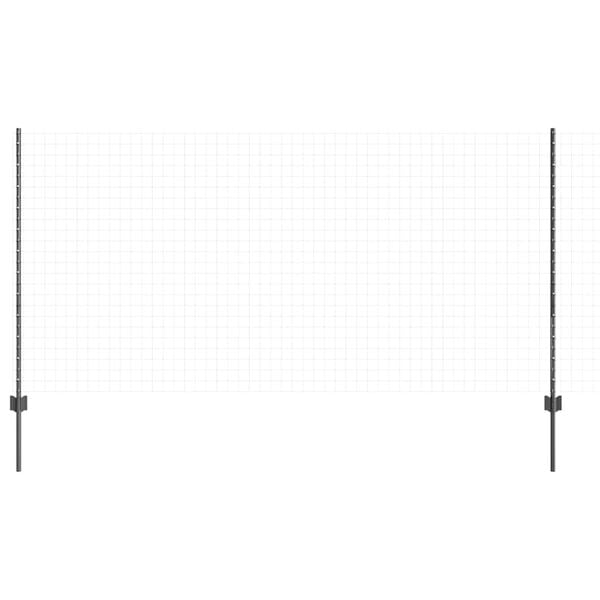 vidaXL Fence Post 5 pcs Grey 120 cm Steel