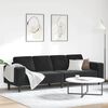 vidaXL Sofa Set Black Velvet