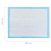 vidaXL Pet Training Pads 200 pcs 60x45 cm Non Woven Fabric