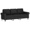 vidaXL 2 Piece Sofa Set with Cushions Black Velvet
