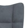 vidaXL Relaxing Chair Dark Grey Velvet