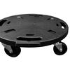 vidaXL Plant Trolley with Wheels Diameter 40 cm Black 275 kg