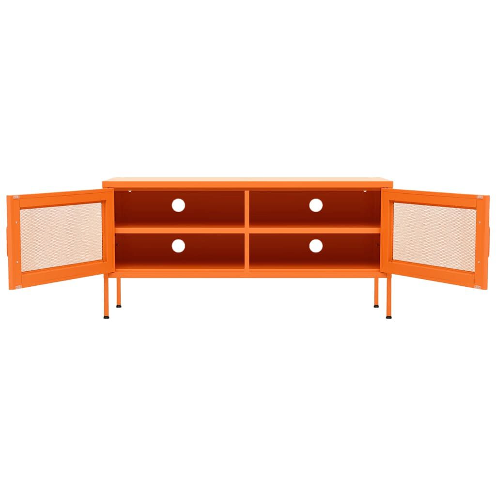 vidaXL TV Cabinet Orange 105x35x50 cm Steel