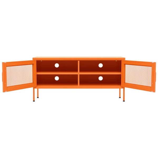 vidaXL TV Cabinet Orange 105x35x50 cm Steel