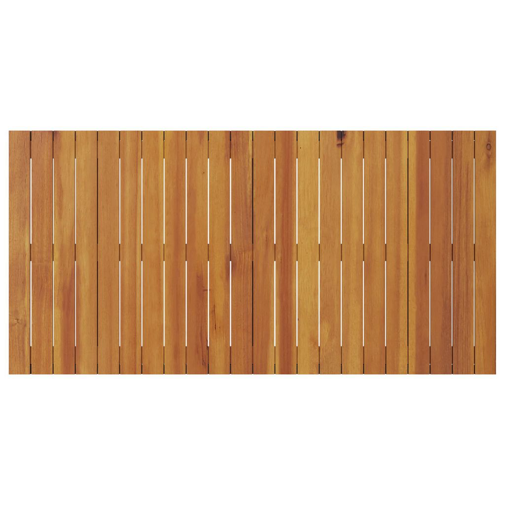 vidaXL Dining Table - Black, 110x55x62 cm, Made from Solid Acacia Wood