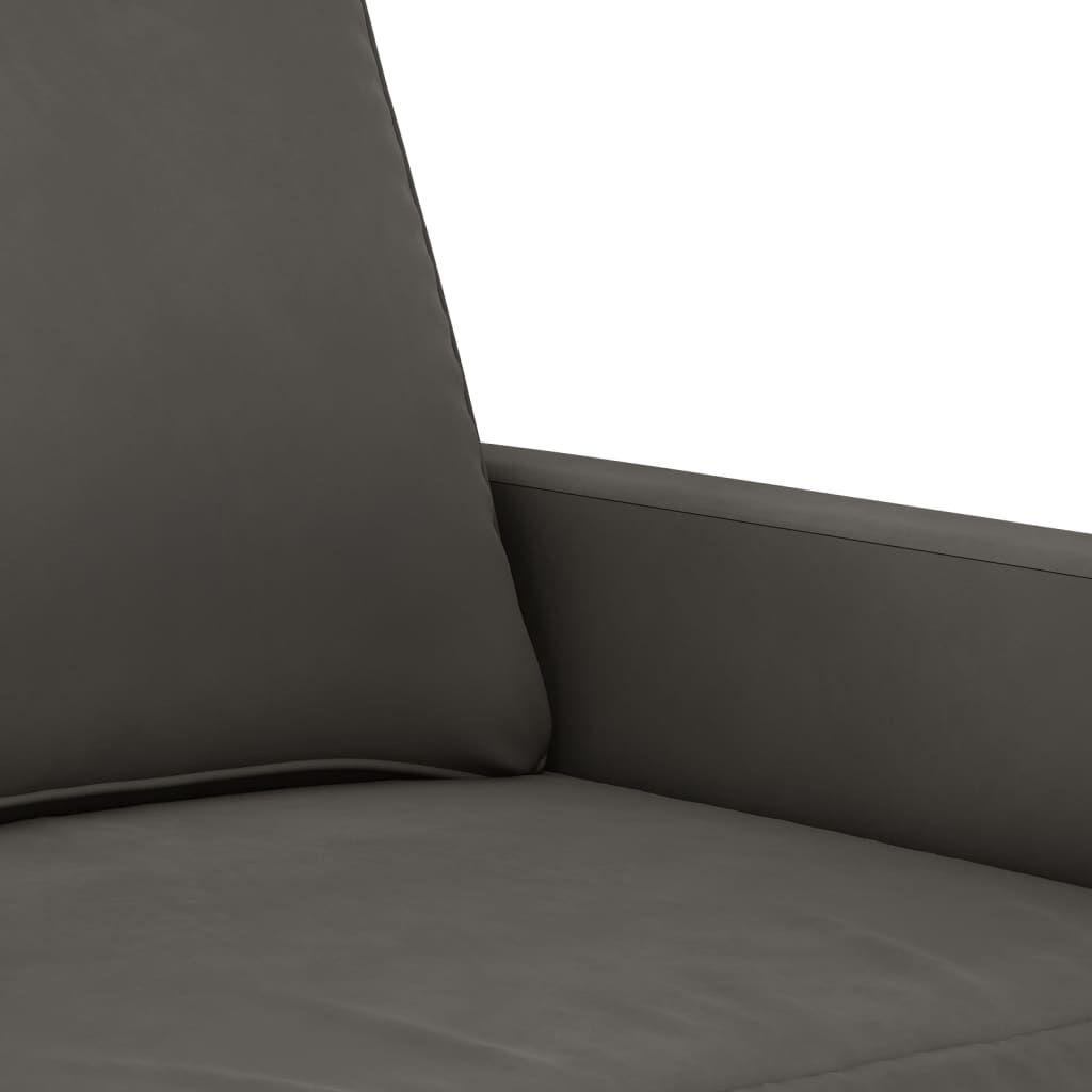 vidaXL 2-Seater Sofa Light Grey 120 cm Velvet