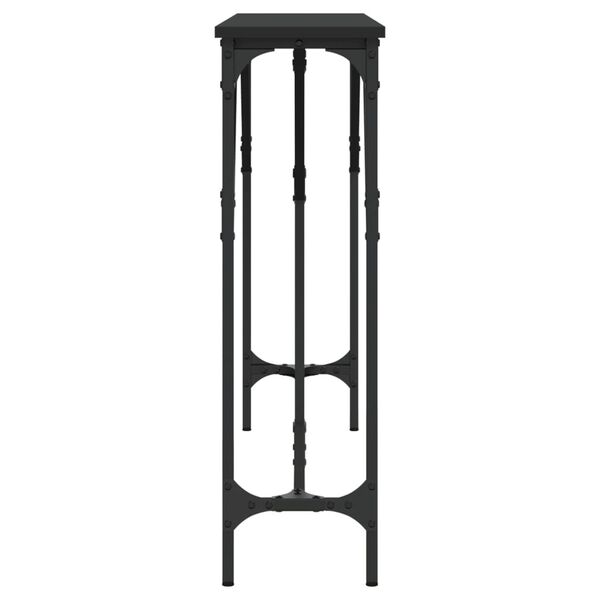 vidaXL Console Table Black 140x23x75 cm Engineered Wood