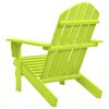 vidaXL Garden Adirondack Chair Solid Fir Wood Green