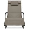 vidaXL Sun Loungers 2 pcs Textilene Taupe and Grey