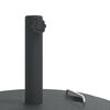 vidaXL Parasol Base with Handles for &Oslash;38 / 48 mm Poles 25 kg Round