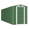vidaXL Garden Shed Green 192x606x223 cm Galvanised Steel
