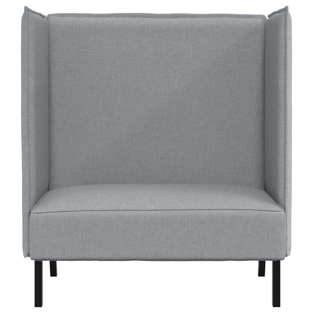 vidaXL Highback Sofa Light Grey 109x56x121 cm Fabric