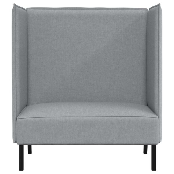 vidaXL Highback Sofa Light Grey 109x56x121 cm Fabric