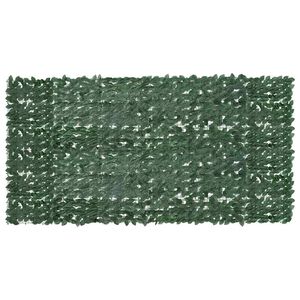 vidaXL Balcony Screen with Dark Green Leaves 300x150 cm