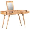 vidaXL Dressing Table with Mirror 112x45x76 cm Solid Acacia Wood