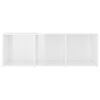 vidaXL TV Cabinet High Gloss White 107x35x37 cm Engineered Wood