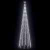 vidaXL Christmas Cone Tree Cold White 732 LEDs 160x500 cm