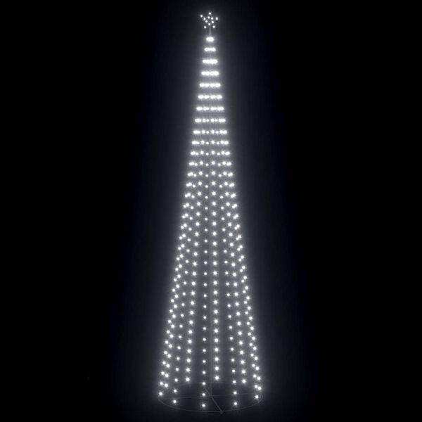 vidaXL Christmas Cone Tree Cold White 732 LEDs 160x500 cm