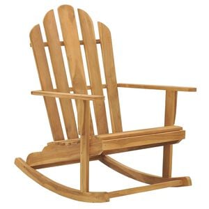 vidaXL Adirondack Rocking Chair Solid Teak Wood