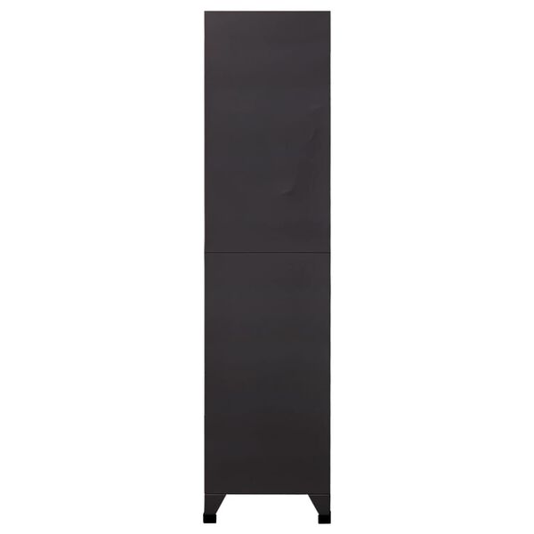 vidaXL Locker Cabinet Anthracite and White 90x40x180 cm Steel