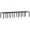 vidaXL Garden Dining Set 17 pcs Anthracite Polt rattan