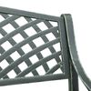 vidaXL Garden Bench 102 cm Cast Aluminium Green