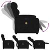 vidaXL Electric Stand up Massage Recliner Chair Black Velvet