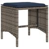 vidaXL 6 Piece Garden Sofa Set with Cushions Grey Poly Rattan