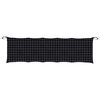 vidaXL Garden Bench Cushion Black Check Pattern 180x50x7cm Oxford Fabric