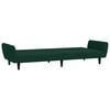 vidaXL 2-Seater Sofa Bed Dark Green Velvet