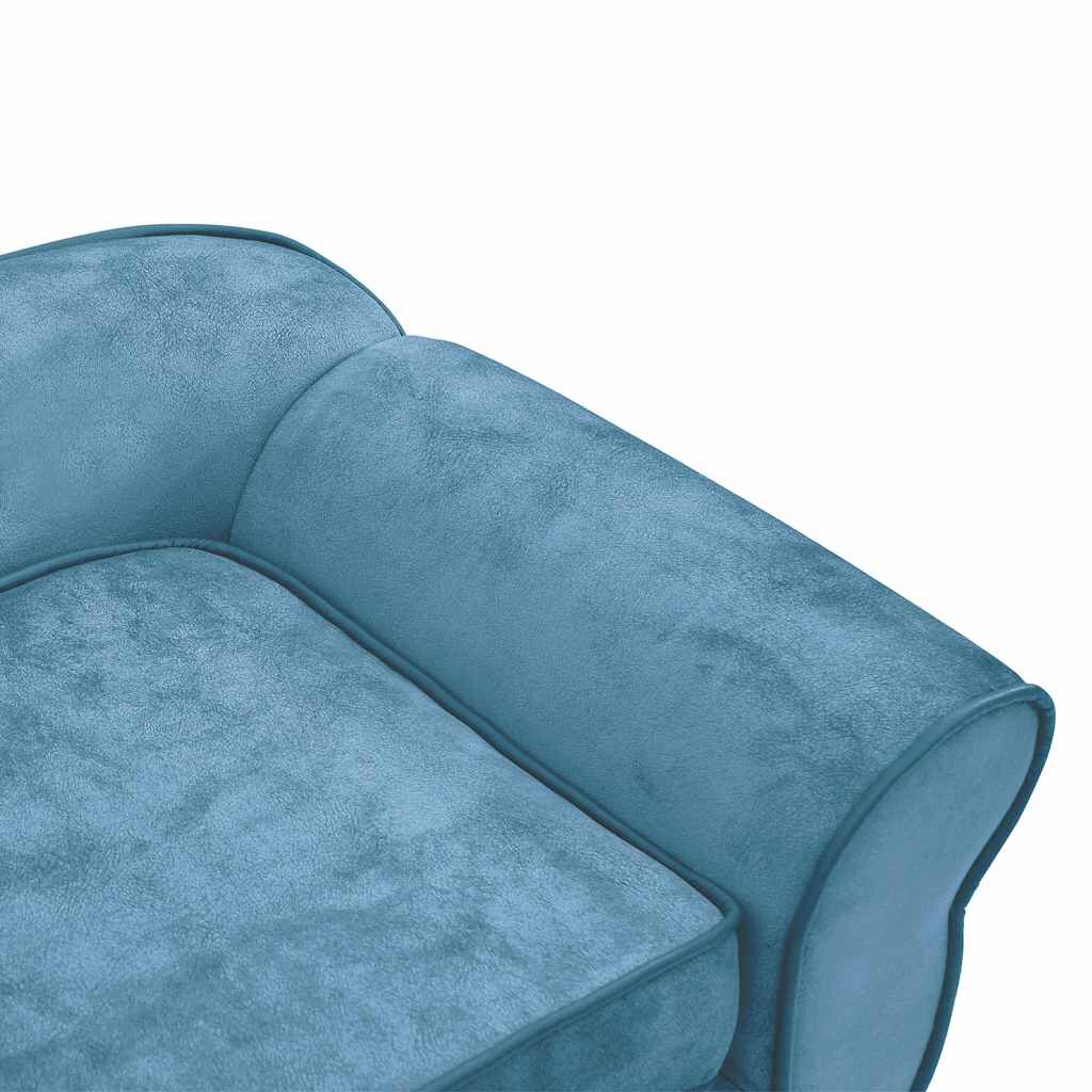 vidaXL Dog Sofa Turquoise 72x45x30 cm Plush