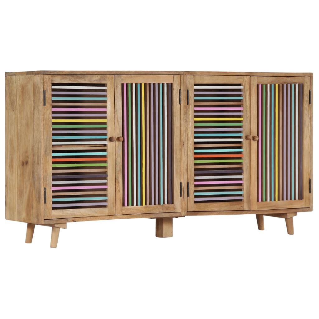vidaXL Sideboard 150x30x75 cm Solid Mango Wood