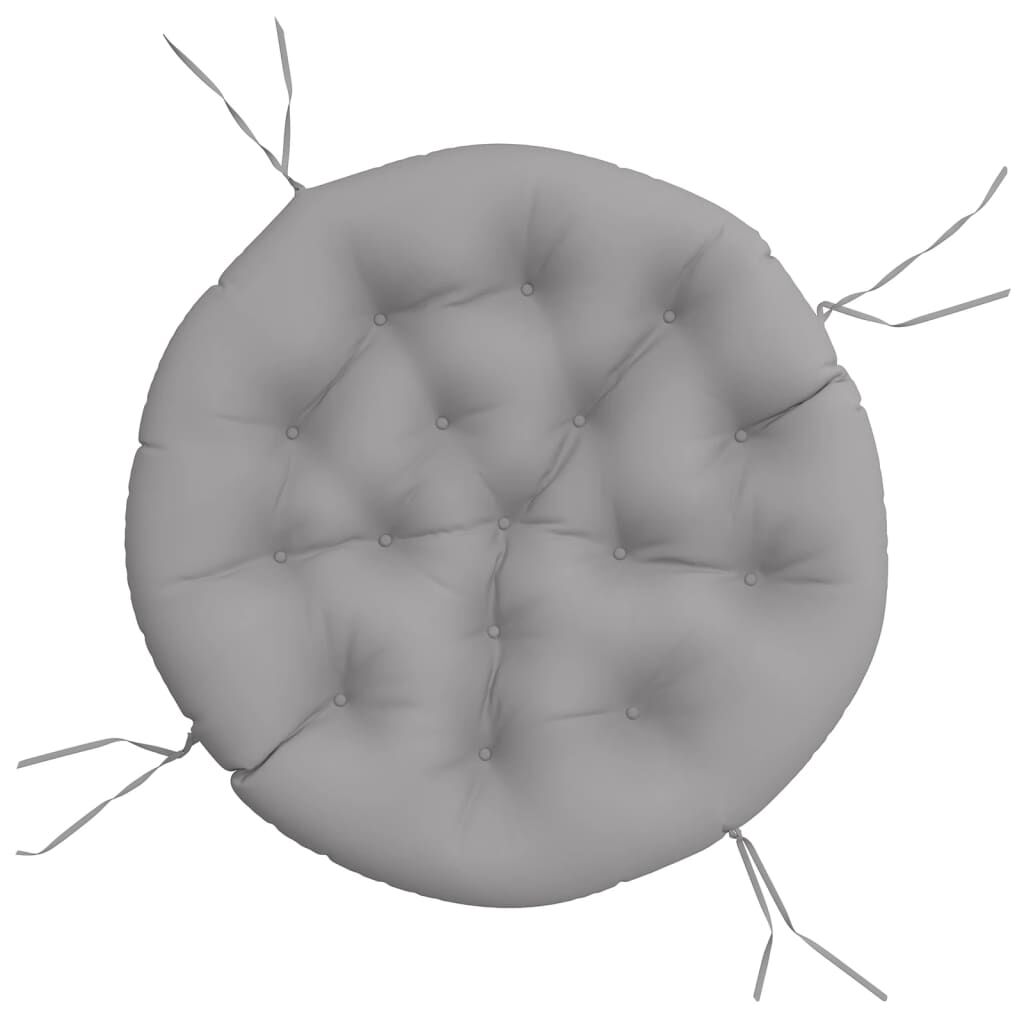vidaXL Round Cushion Grey Ø 100 x11 cm Oxford Fabric