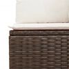 vidaXL 8 Piece Garden Sofa Set with Cushions Brown Poly Rattan