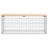 vidaXL Garden Bench Gabion Design 103x44x42 cm Solid Wood Pine