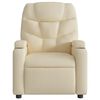 vidaXL Electric Massage Recliner Chair Cream Fabric