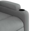 vidaXL Electric Massage Recliner Chair Light Grey Fabric