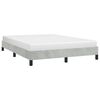 vidaXL Bed Frame without Mattress Light Grey 152x203 cm Queen Velvet