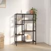vidaXL Book Shelf 80x30x120 cm Steel and Engineered Wood