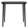 vidaXL 5 Piece Garden Dining Set with Cushions Grey and Black