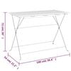 vidaXL Folding Bistro Table 100x54x71 cm Solid Wood Acacia and Steel