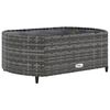 vidaXL 8 Piece Garden Sofa Set with Cushions Grey Poly Rattan
