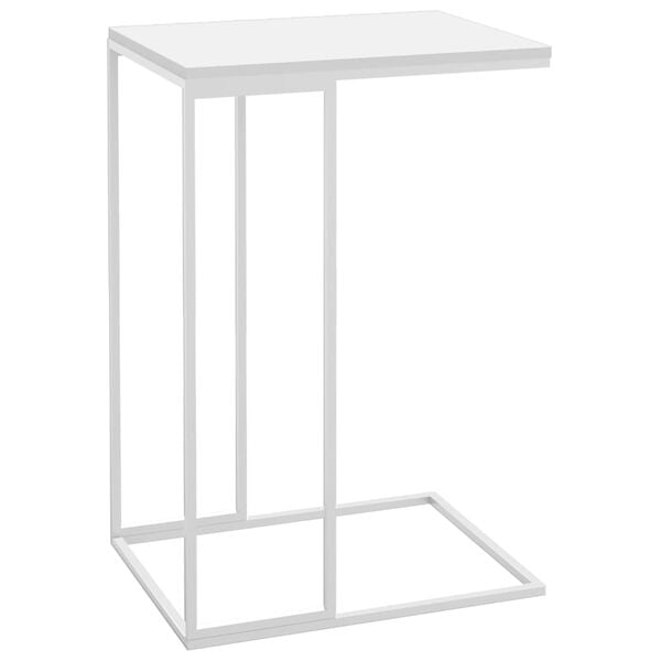 vidaXL Side Table White 40x30x59 cm Engineered Wood