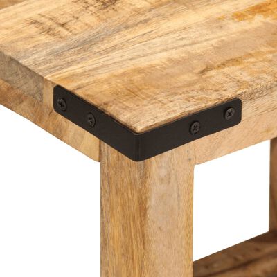 vidaXL Side Table 40x30x40 cm Solid Rough Wood Mango