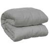 vidaXL Weighted Blanket Grey 140x200 cm Single 10 kg Fabric