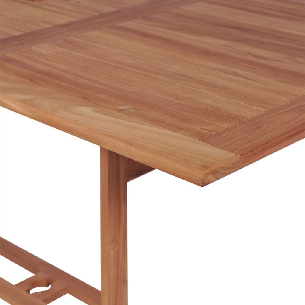 vidaXL 7 Piece Outdoor Dining Set Solid Teak Wood