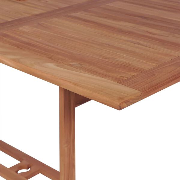 vidaXL 7 Piece Outdoor Dining Set Solid Teak Wood
