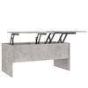 vidaXL Coffee Table Concrete Grey 102x50,5x46,5 cm Engineered Wood