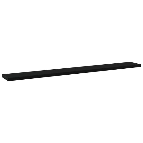vidaXL Bookshelf Boards 8 pcs Black 80x10x1.5 cm Engineered Wood